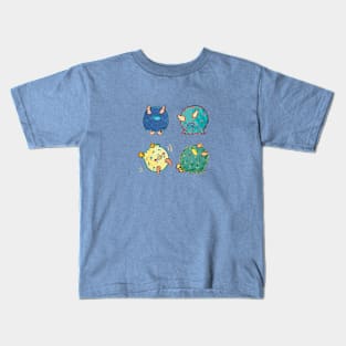 Hairy monster pals Kids T-Shirt